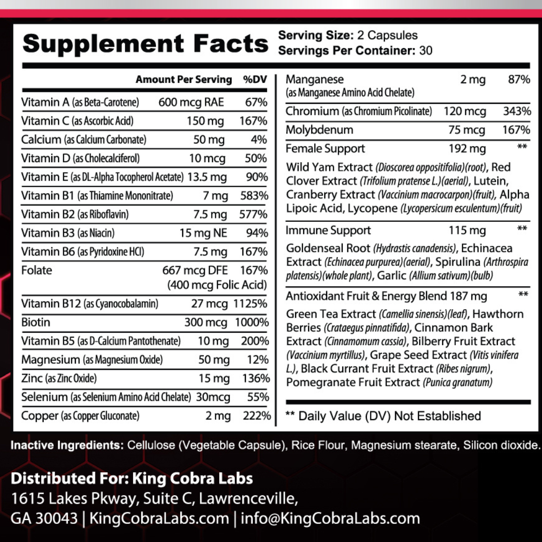 WOMEN'S MULTIVITAMIN + ENERGY