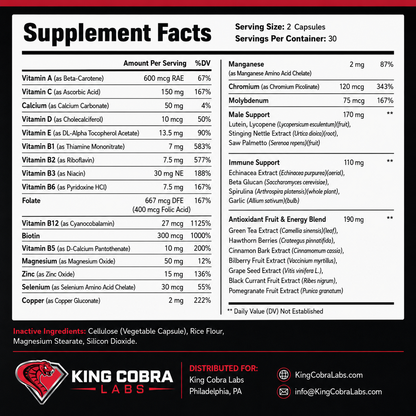 MEN'S MULTIVITAMIN + ENERGY